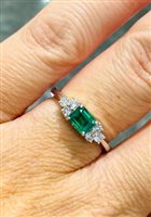 Anneau Salvini Femme in Or blanc Smeraldo 0.59 Ct 80047158 - 80047158